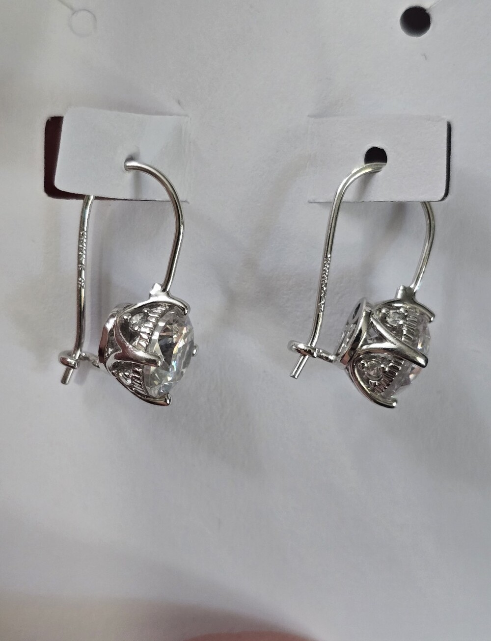 Vanna K Earrings 925 Cz Drop - Picture 3 of 8